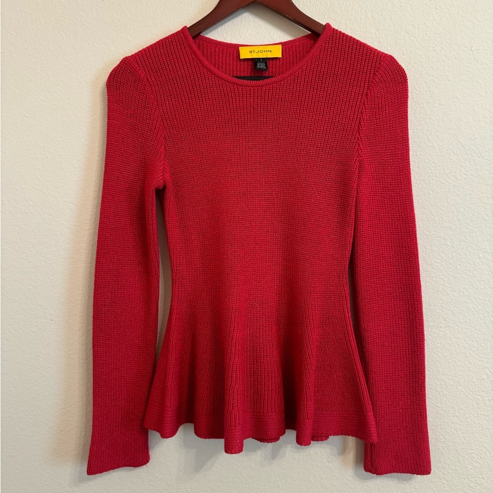 ST.JOHN Women’s Sparkle Sweater Holiday